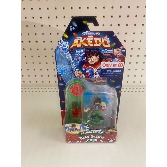 Legends of Akedo Holiday Attack Ugly Sweater Chux Mini Battling Action Figure - Picture 1 of 3